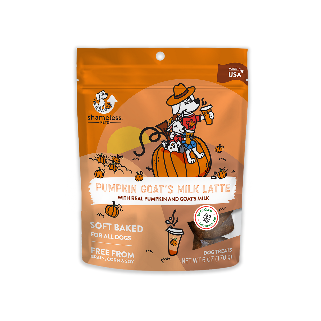 Pumpkin Goat's Milk Latte Soft-Baked Dog Treats